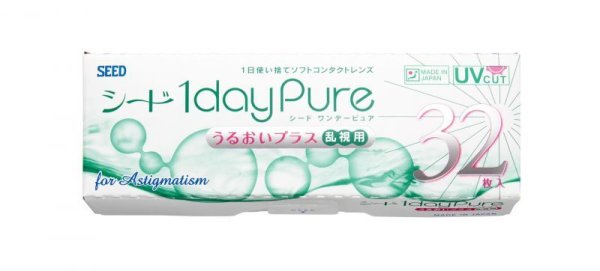 画像1: ＜※納期約20日程度＞シード 1dayPureうるおいプラス乱視用 (1)